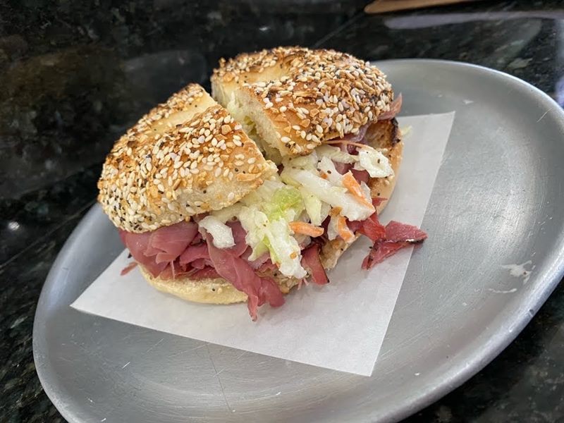 New York Bagel N Bakery food